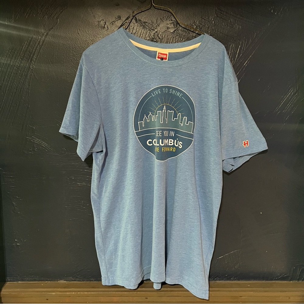 HOMAGE Columbus Ohio Light Blue Columbus Graphic Tee